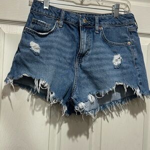 Forever 21 blue denim cut off shorts Size 27 #denim #summer